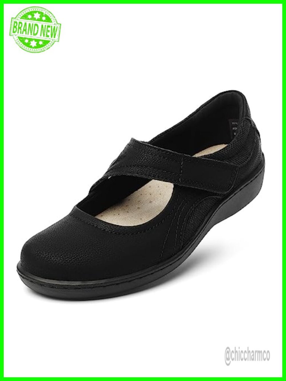 Women's Mary Jane Flats Cute Closed Toe Slip On Lightweight Walking Shoes